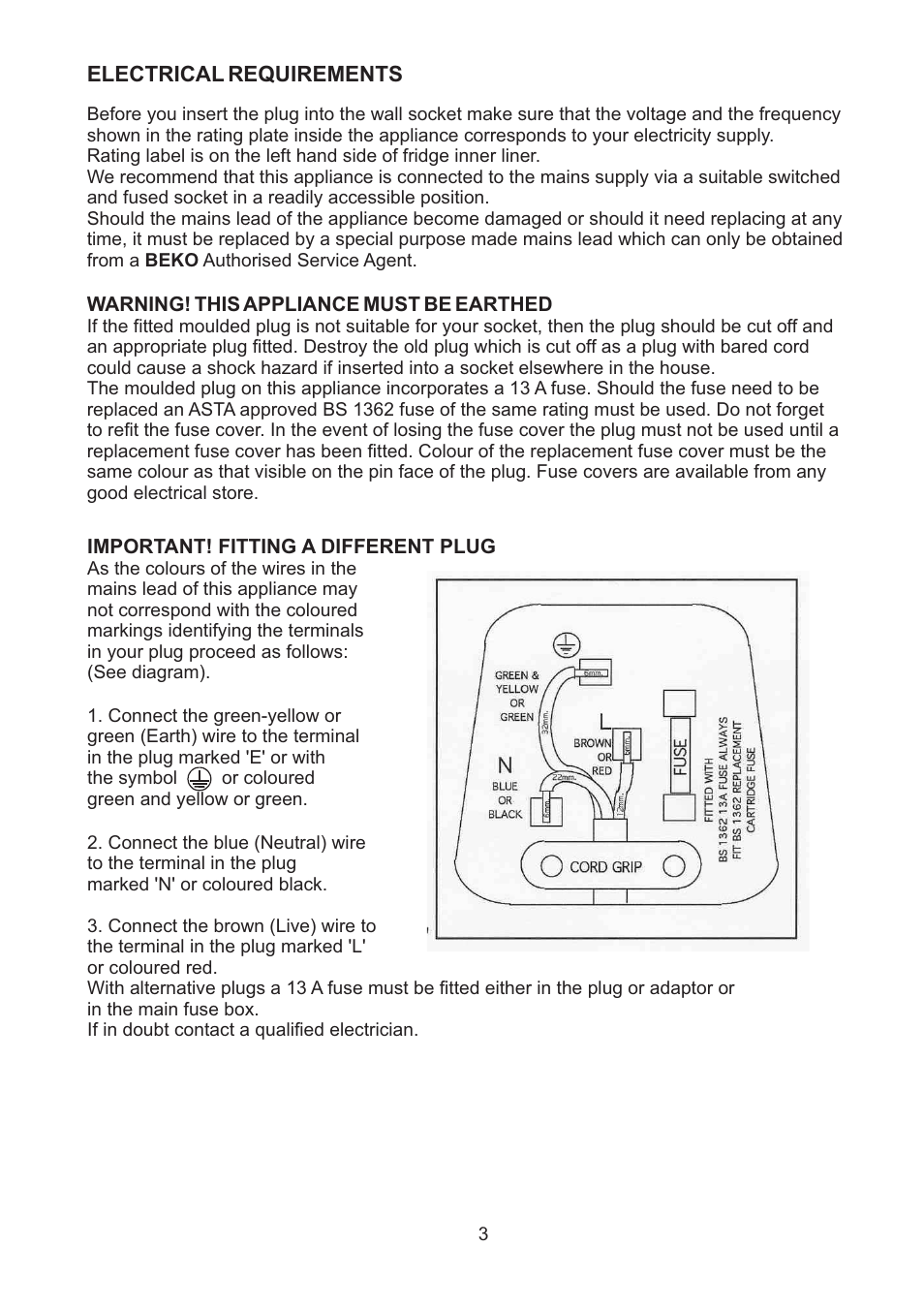 Beko CDA 664 F User Manual | Page 4 / 18