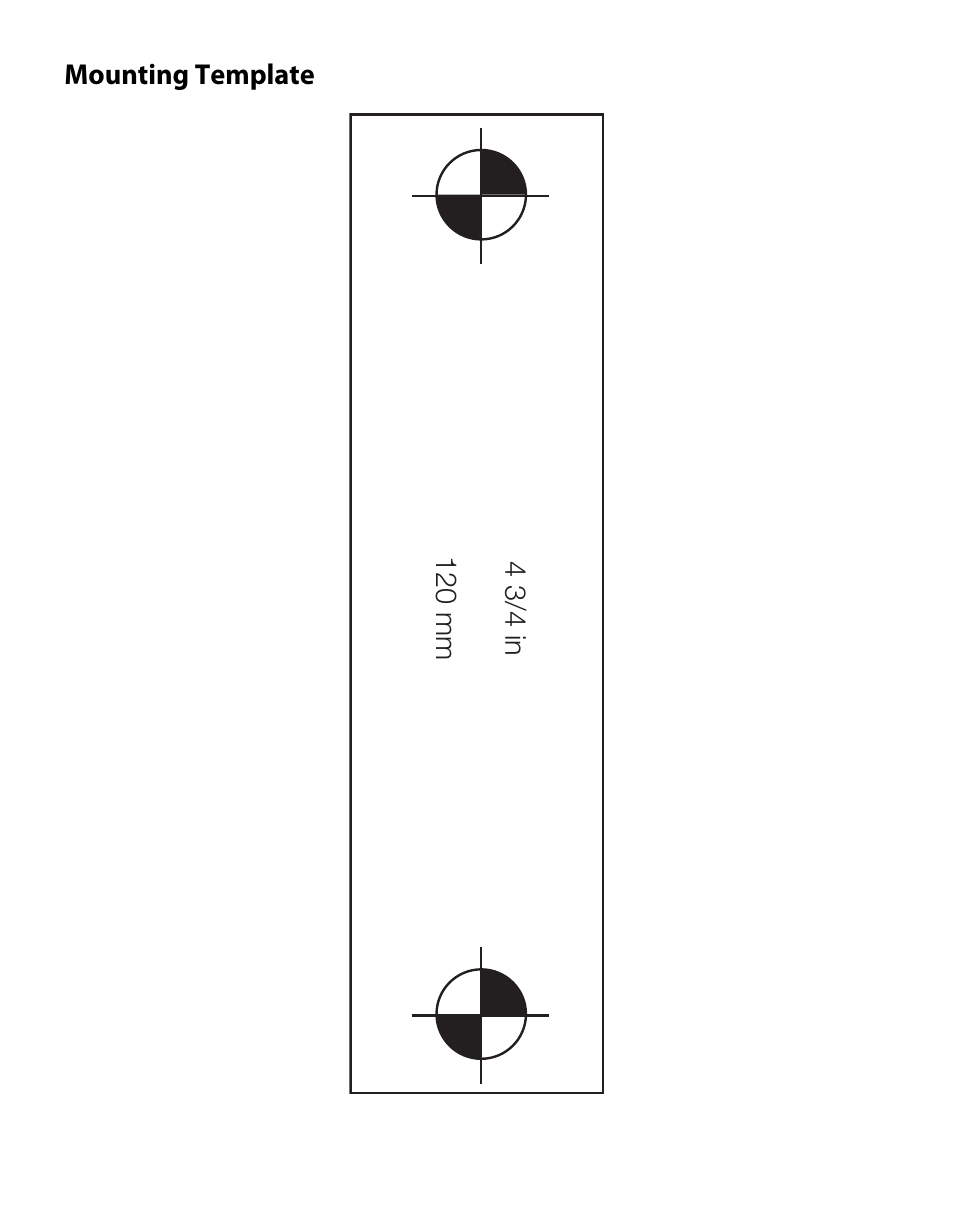 Mounting template | Dymo S50 User Manual | Page 133 / 134