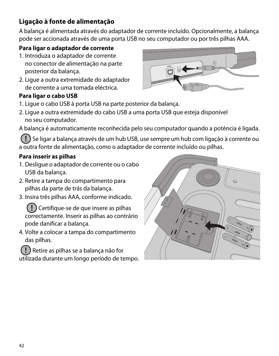 Ligação à fonte de alimentação | Dymo S50 User Manual | Page 46 / 134