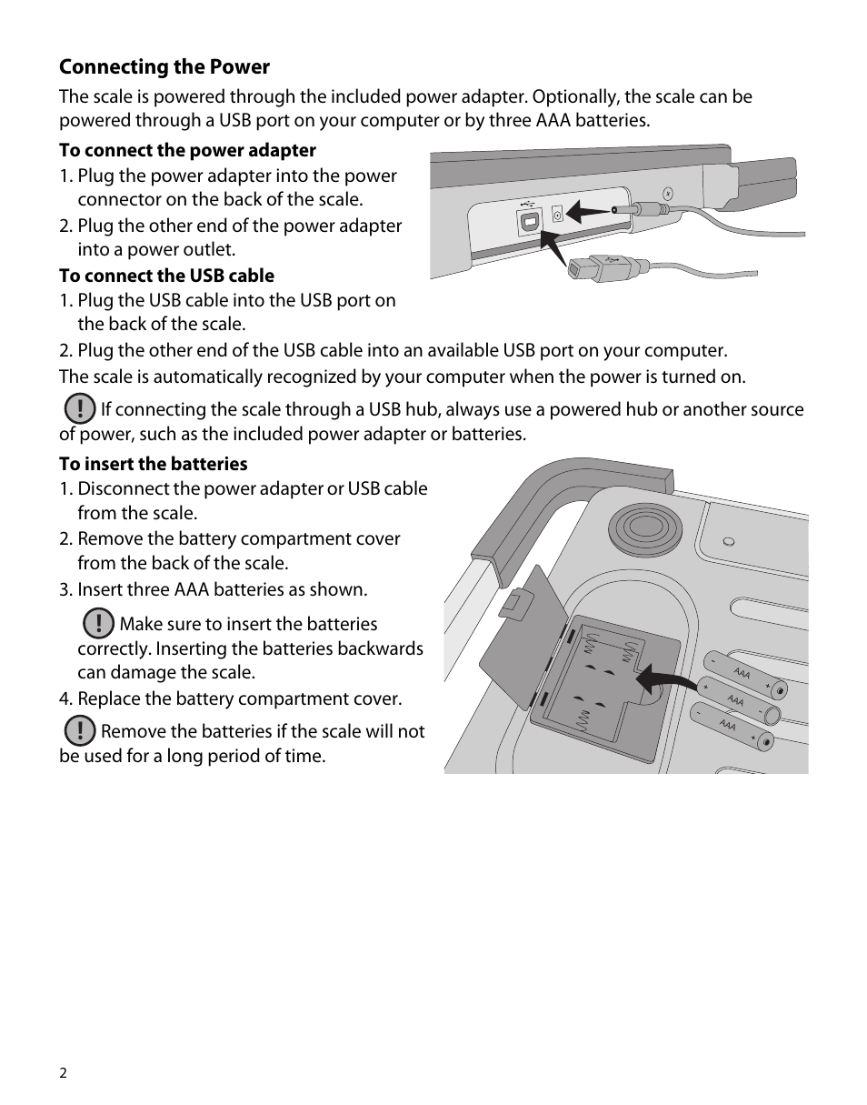 Connecting the power | Dymo S50 User Manual | Page 6 / 134