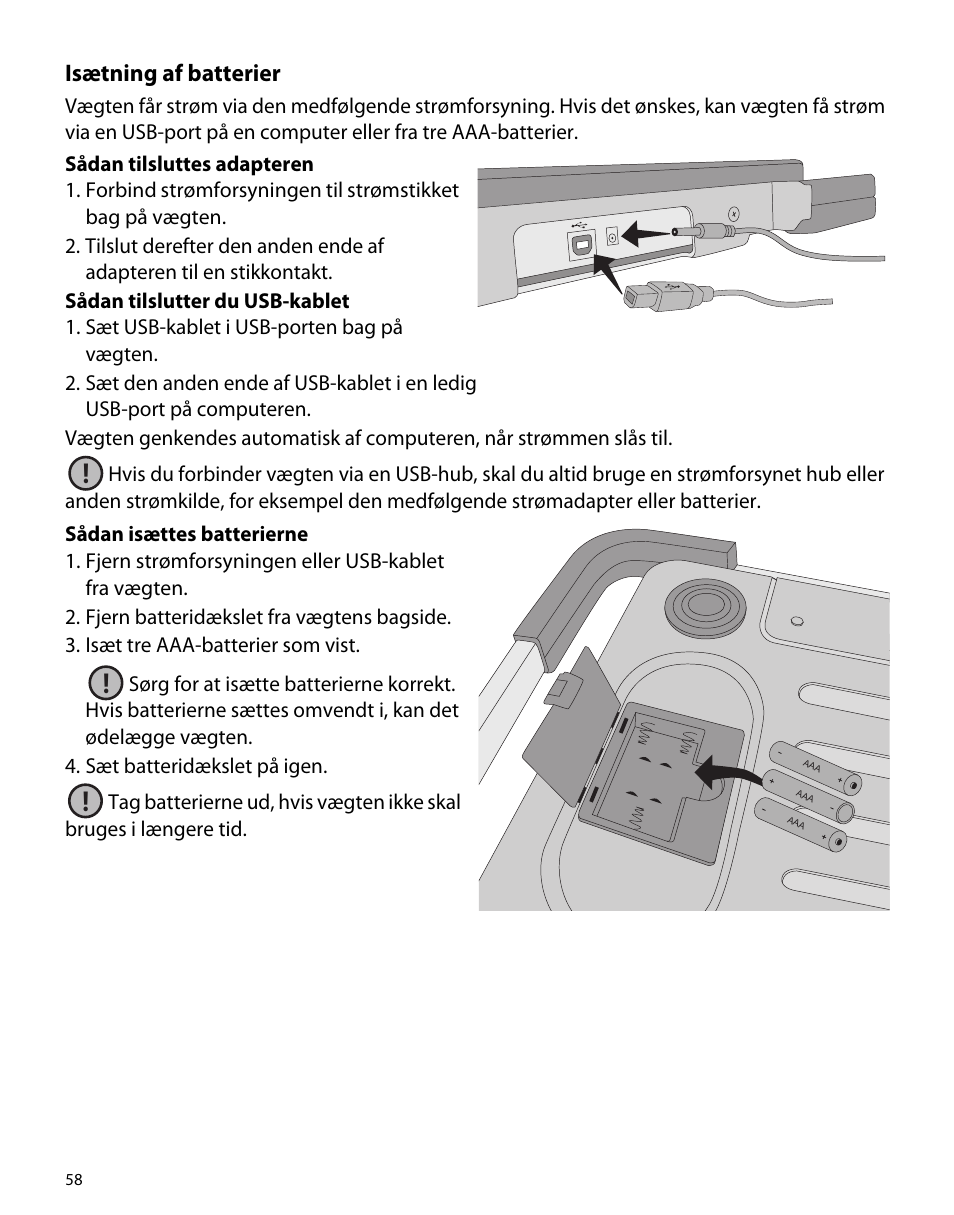 Isætning af batterier | Dymo S50 User Manual | Page 62 / 134