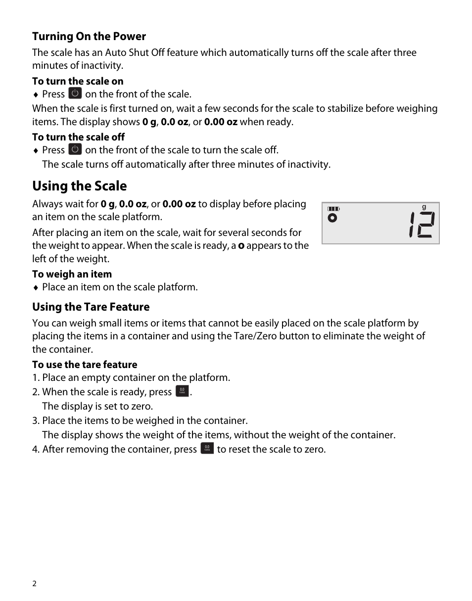 Turning on the power, Using the scale, Using the tare feature | Dymo M5 User Manual | Page 6 / 102