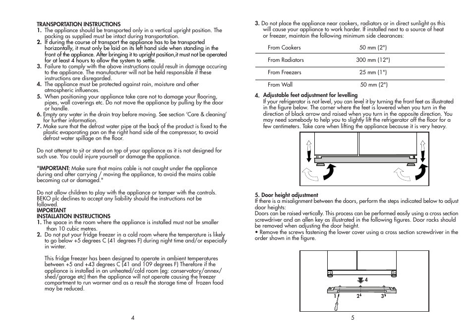 Beko AB910 User Manual | Page 4 / 18