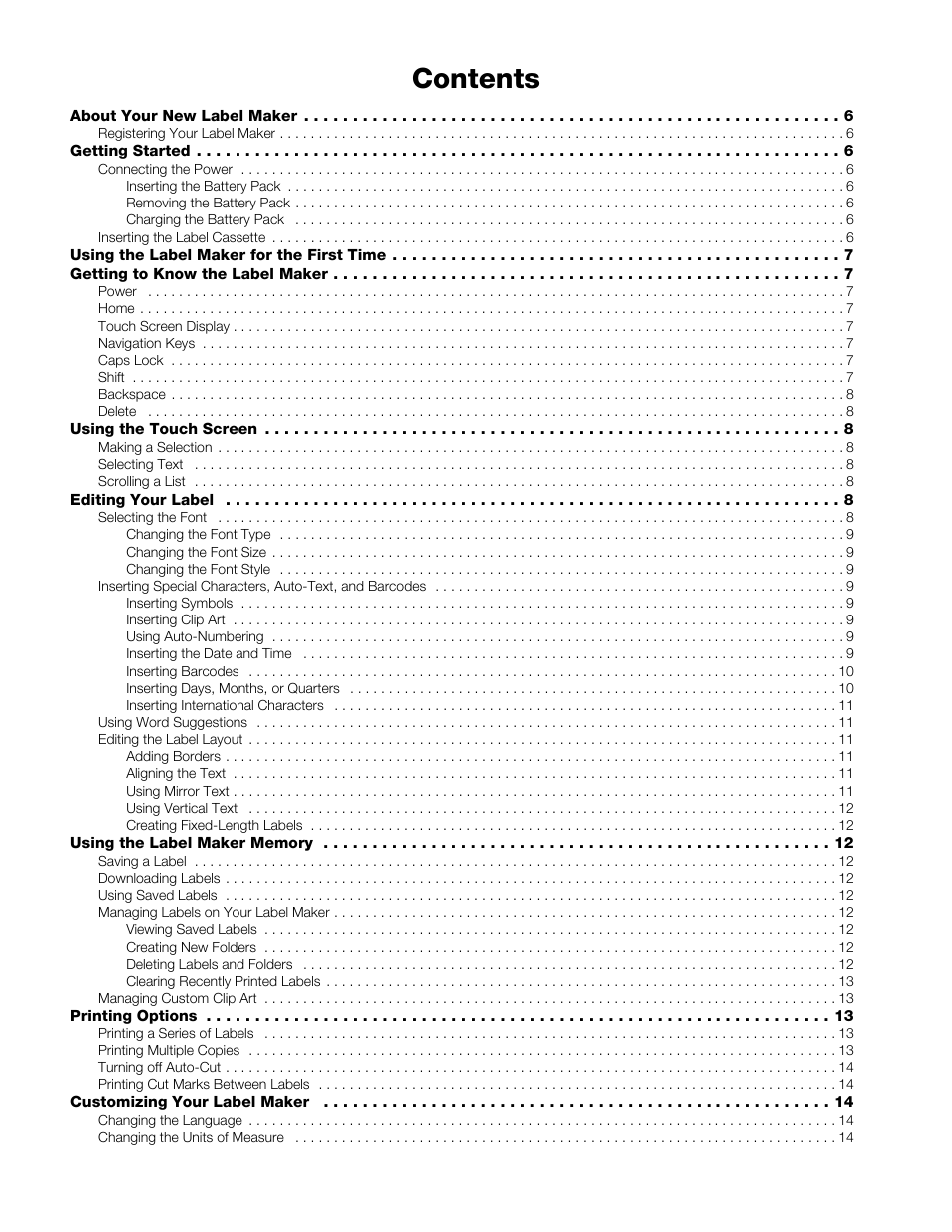 Dymo LabelManager 500TS User Manual | Page 3 / 19