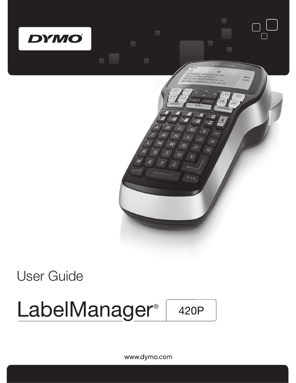 Dymo LabelManager 420P User Manual | 12 pages