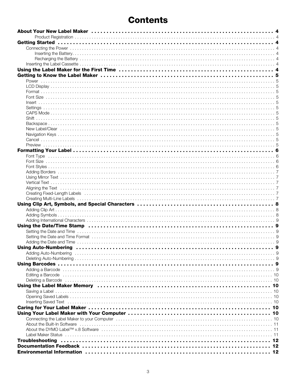 Dymo LabelManager 420P User Manual | Page 3 / 12