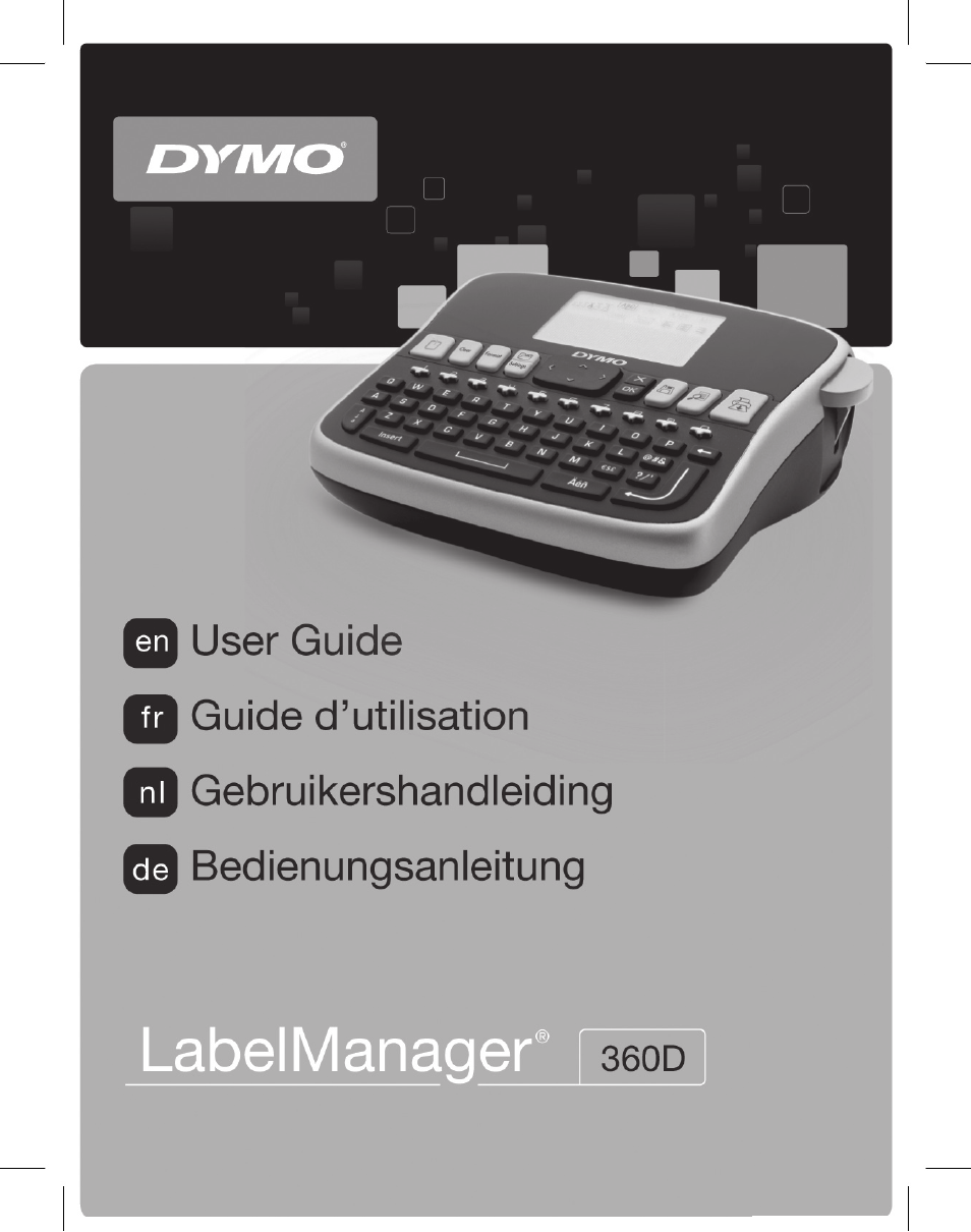 Dymo LabelManager 360D User Manual | 30 pages