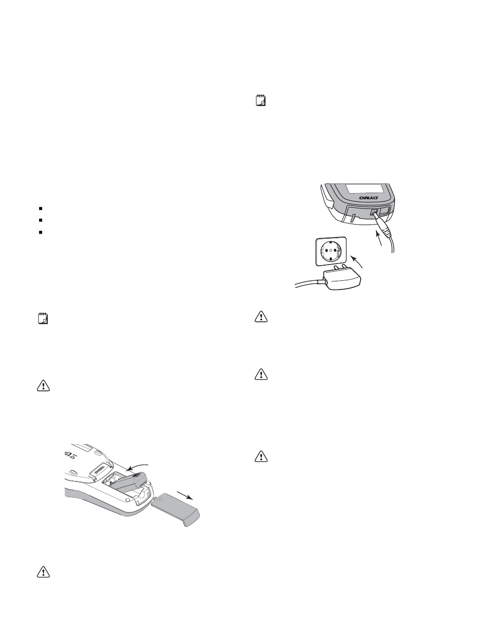 About your new label maker, Product registration, Getting started | Connecting the power, Inserting the battery pack, Recharging the battery pack, Removing the battery | Dymo LabelManager 280 User Manual | Page 5 / 17