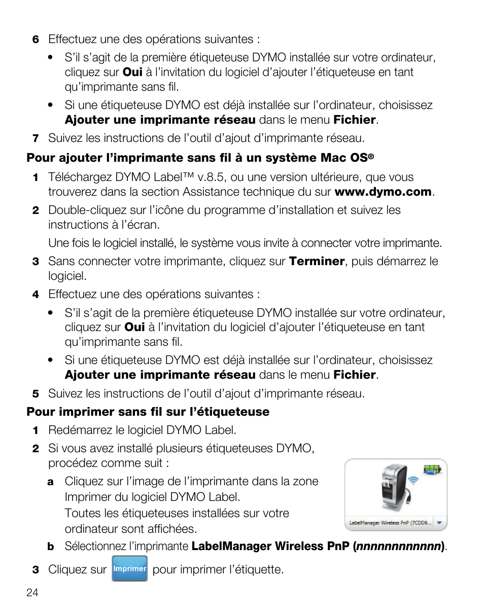 Dymo LabelManager Wireless PnP Quick Start Guide User Manual | Page 28 / 62