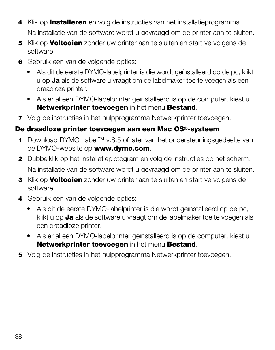 Dymo LabelManager Wireless PnP Quick Start Guide User Manual | Page 42 / 62