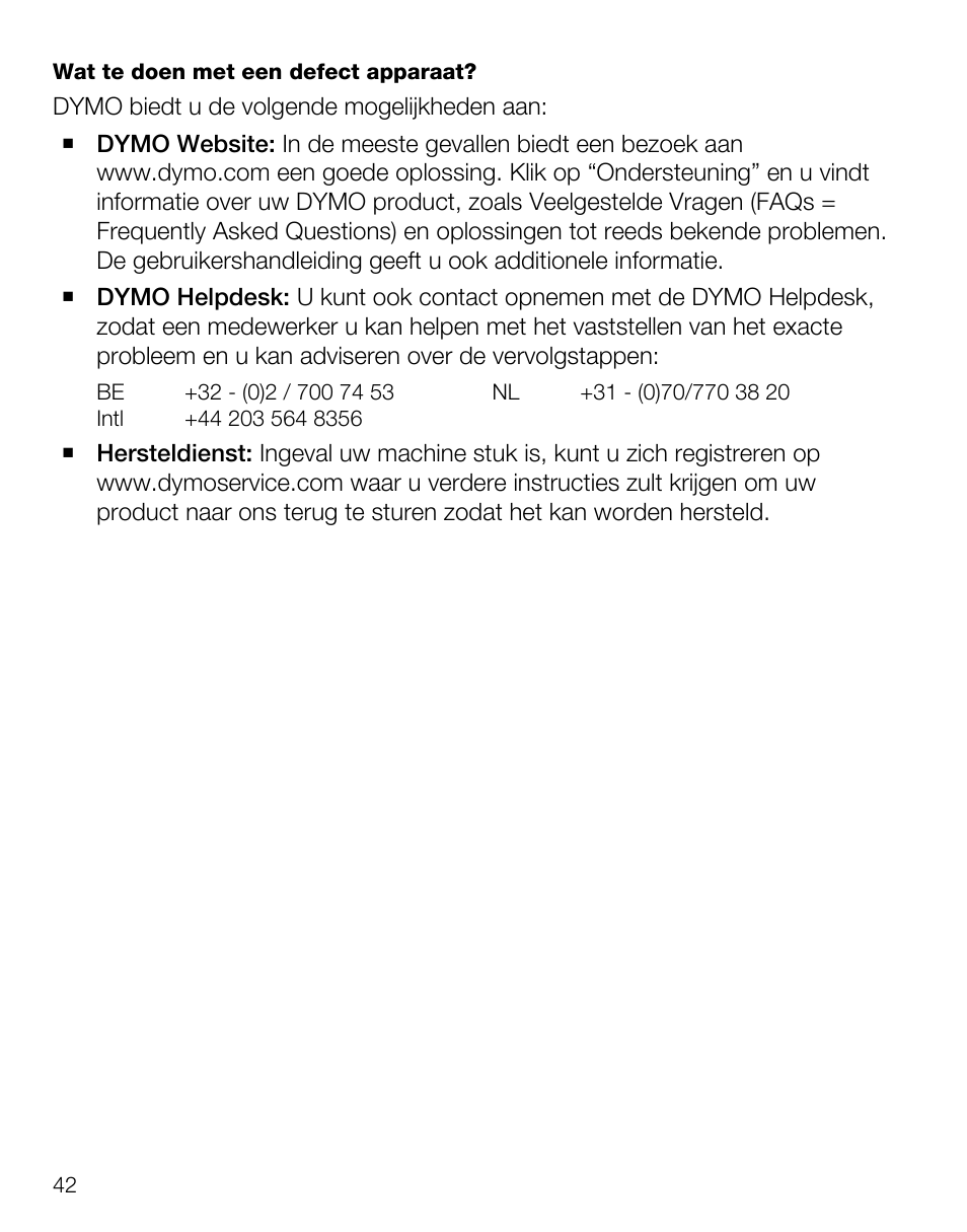 Dymo LabelManager Wireless PnP Quick Start Guide User Manual | Page 46 / 62