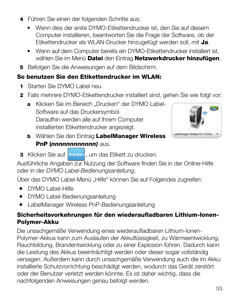 Dymo LabelManager Wireless PnP Quick Start Guide User Manual | Page 57 / 62