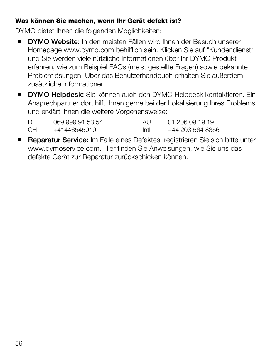 Dymo LabelManager Wireless PnP Quick Start Guide User Manual | Page 60 / 62