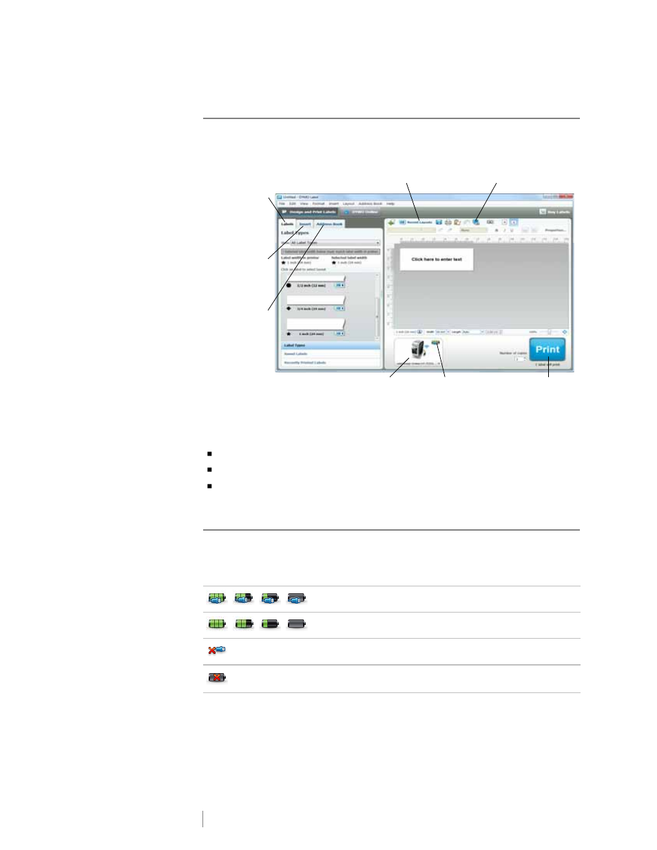 About dymo label software, Label maker status | Dymo LabelManager Wireless PnP User Guide User Manual | Page 18 / 25