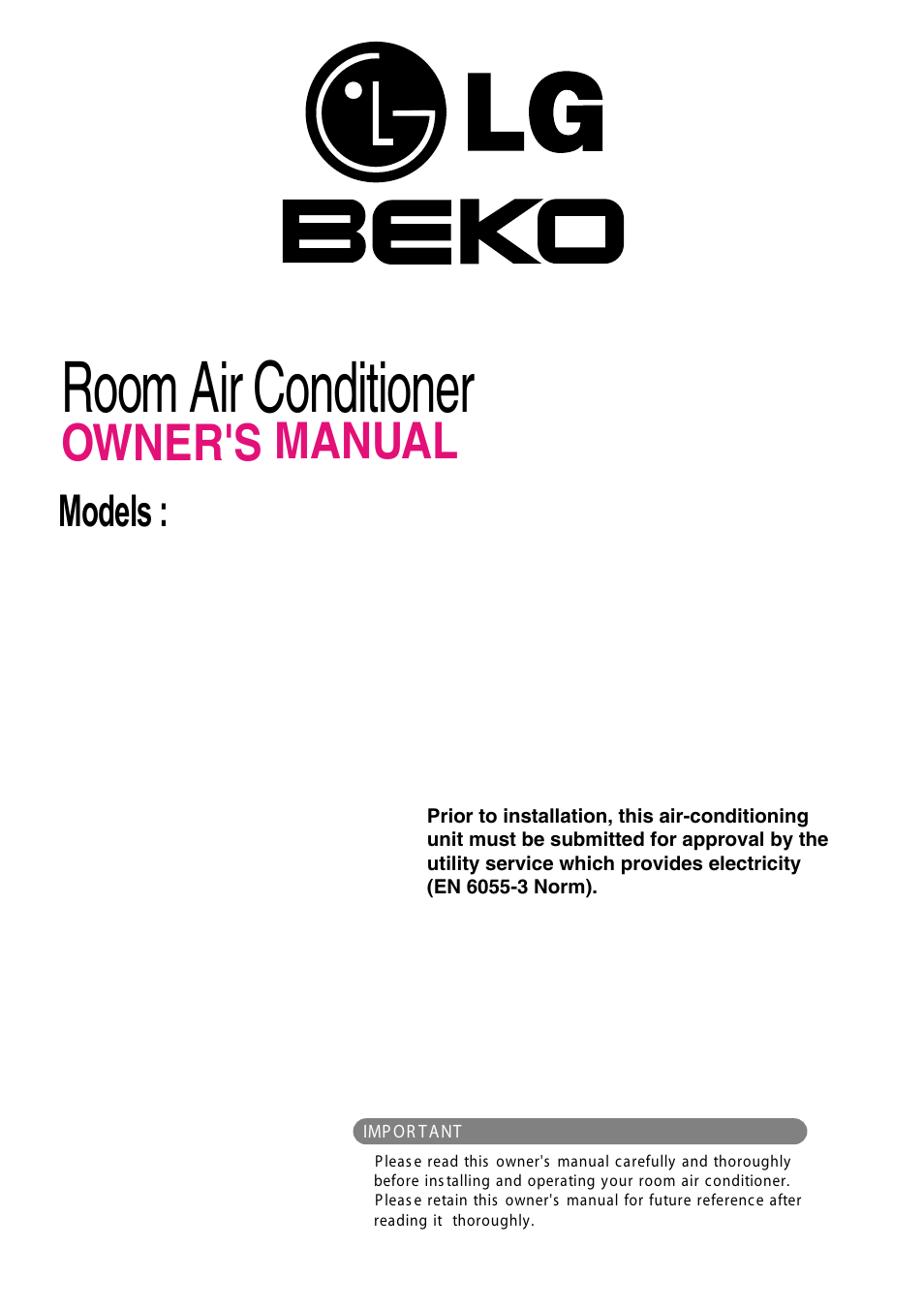 Beko LG-BKE 6450 D User Manual | 23 pages