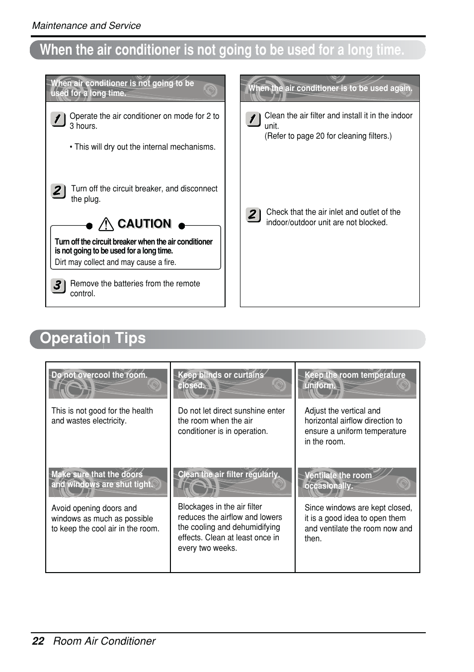 Caution | Beko LG-BKE 6450 D User Manual | Page 22 / 23