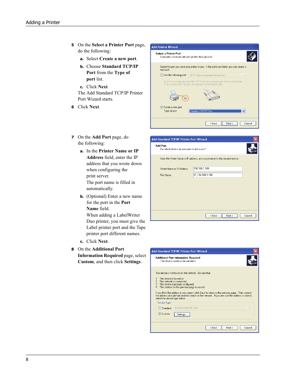 Dymo LabelWriter Print Server User Manual | Page 12 / 34