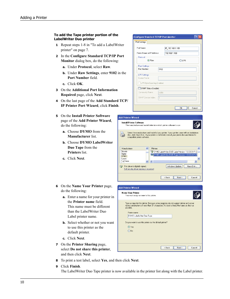 Dymo LabelWriter Print Server User Manual | Page 14 / 34