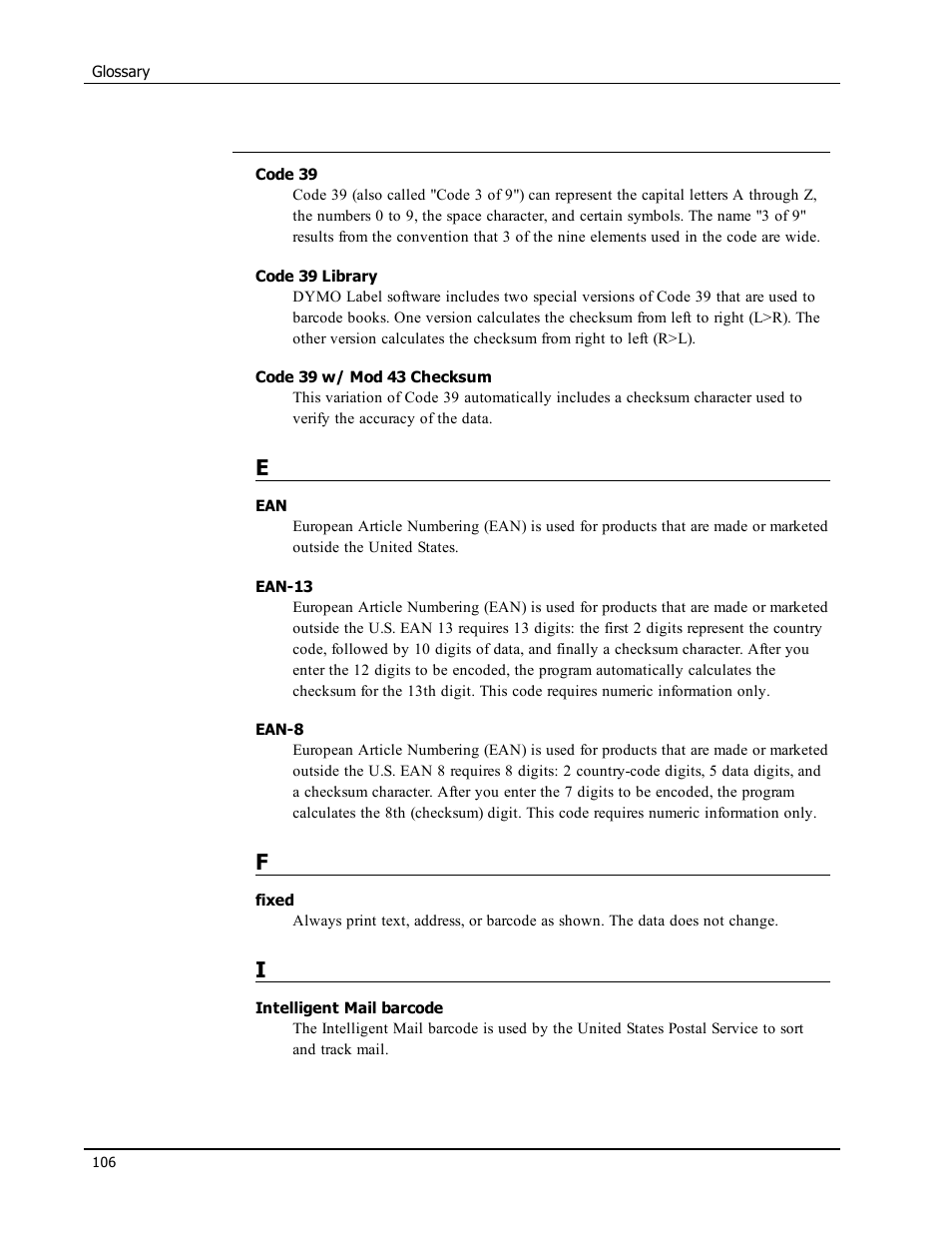 Dymo LabelWriter 450 Turbo Software Manual User Manual | Page 114 / 118