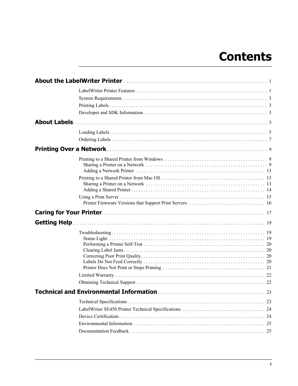 Dymo LabelWriter 450 Turbo Hardware Manual User Manual | Page 3 / 29