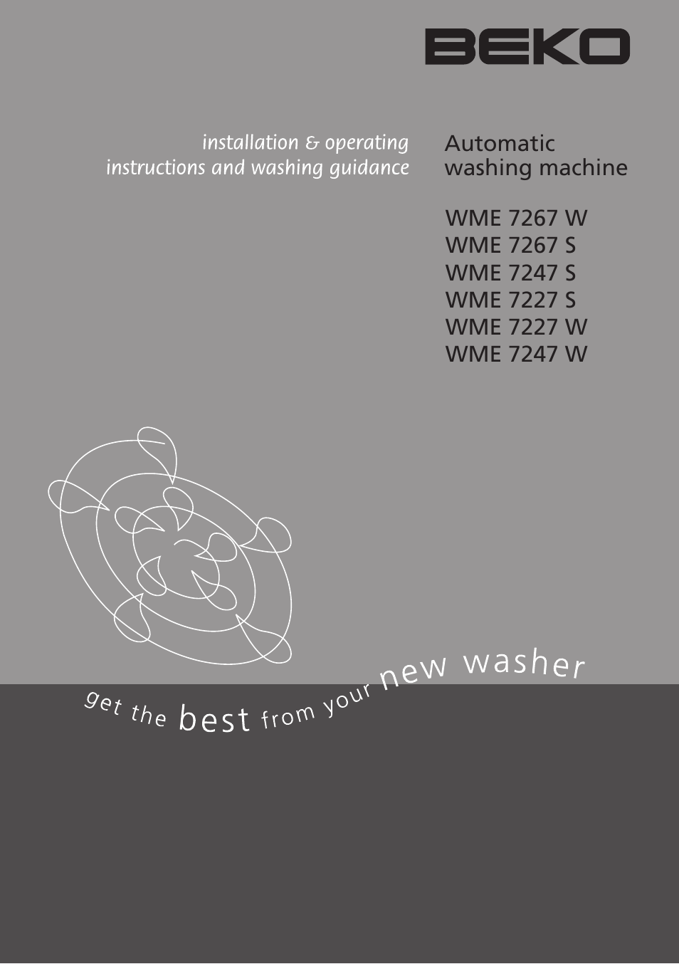 Beko WME 7247 S  EN User Manual | 40 pages