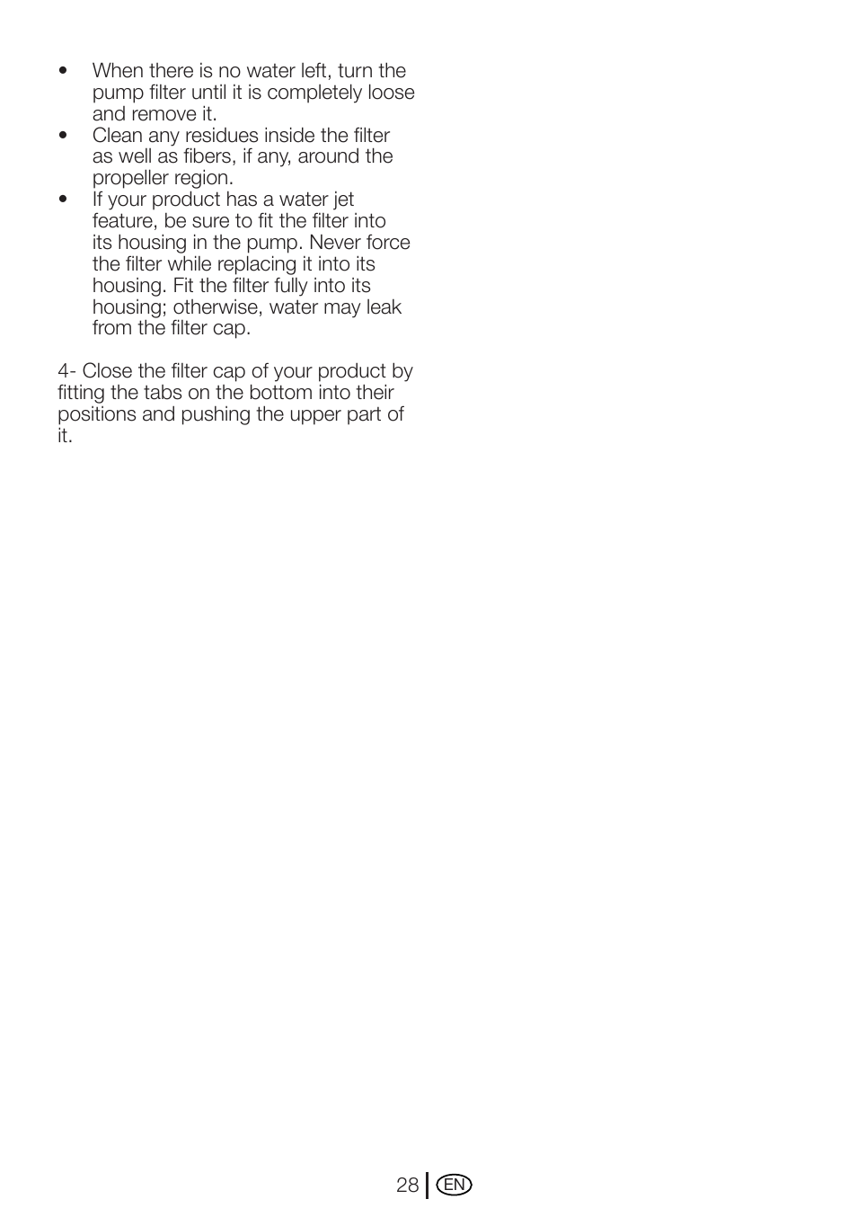 Beko WME 7247 S  EN User Manual | Page 28 / 40