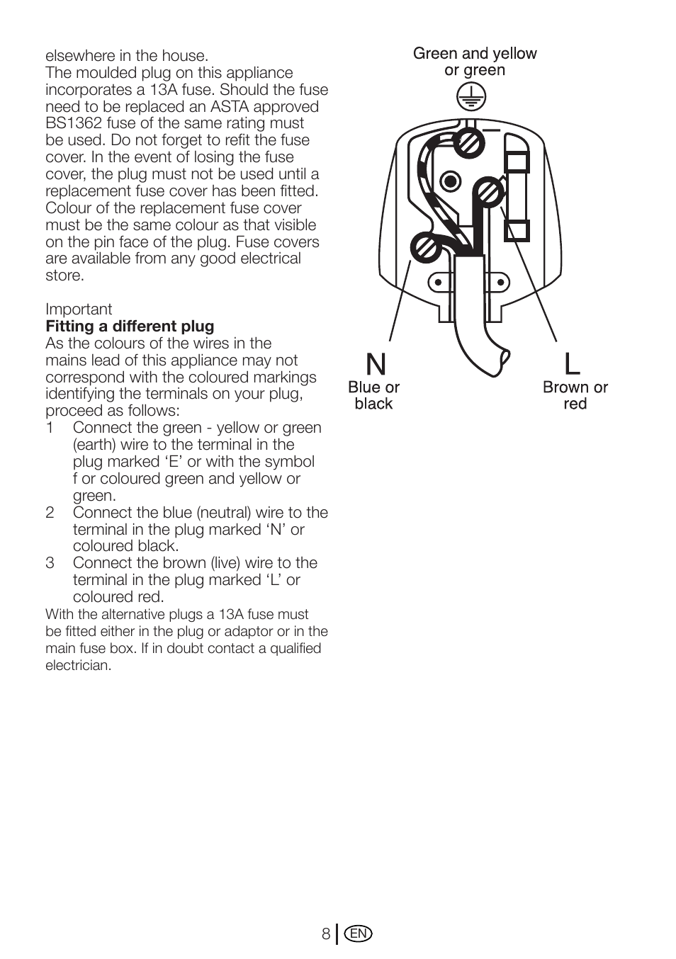 Beko WME 7247 S  EN User Manual | Page 8 / 40