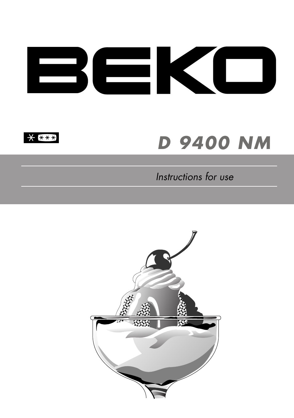 Beko D 9400 NM User Manual | 14 pages