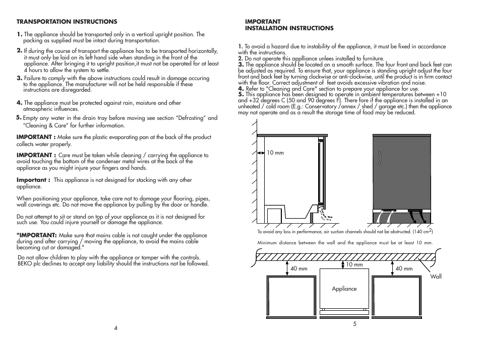 Beko BL20 User Manual | Page 4 / 12