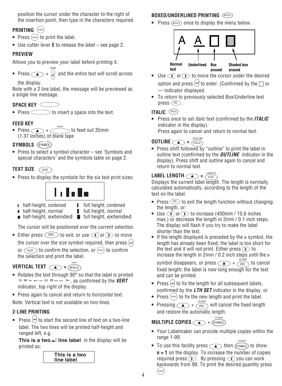 Dymo LabelManager 100 User Manual | Page 8 / 10
