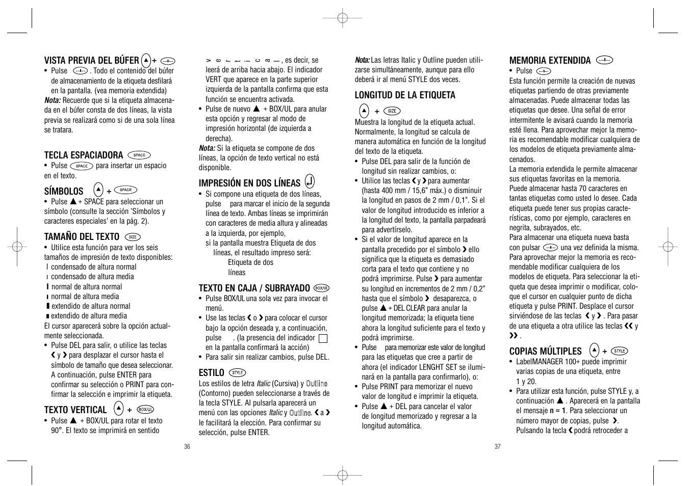 Dymo LabelManager 100Plus User Manual | Page 20 / 30