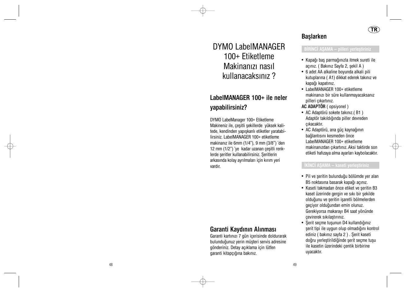 Dymo LabelManager 100Plus User Manual | Page 26 / 30