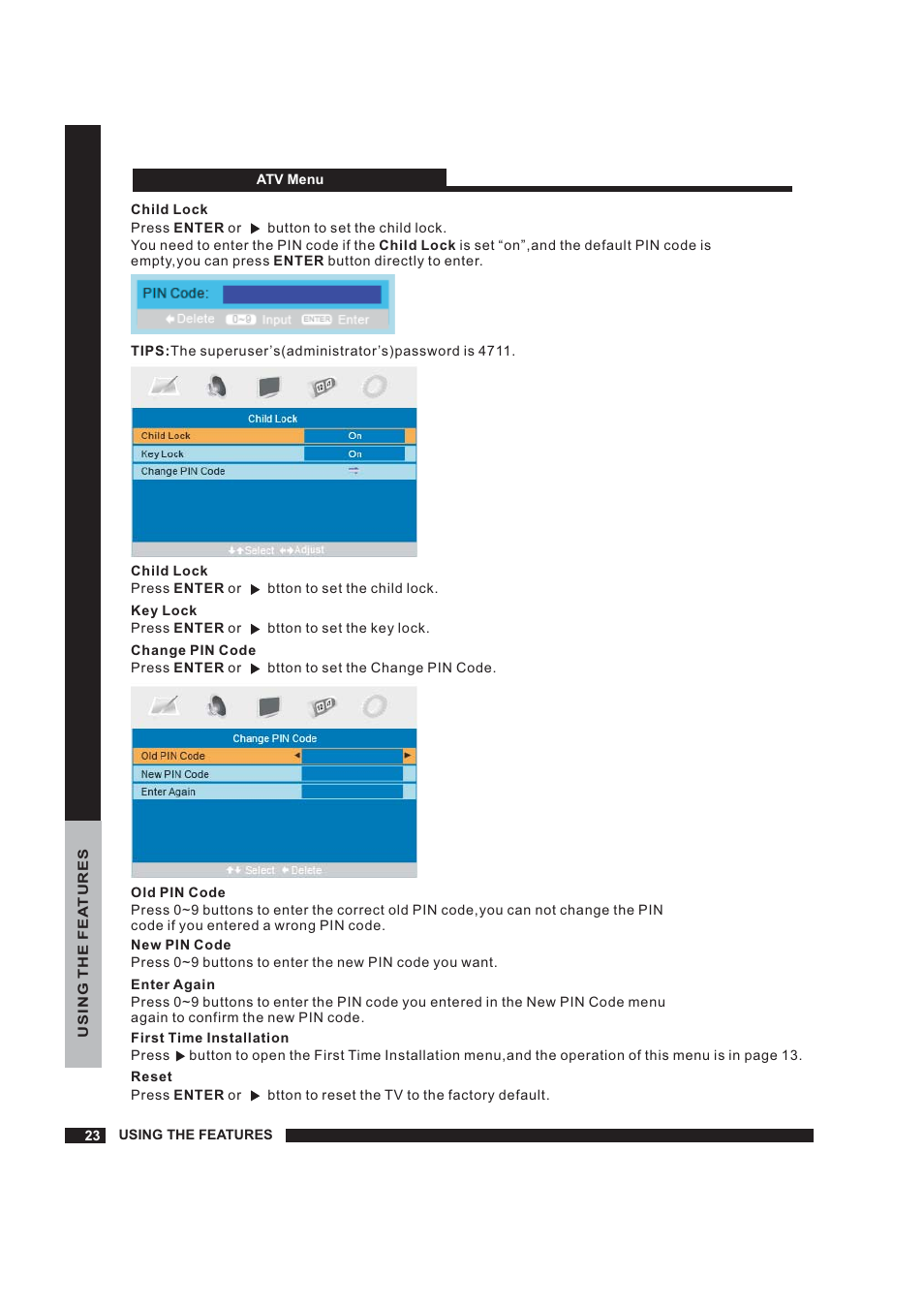 Setup | Beko 22WLM550DHID User Manual | Page 24 / 33