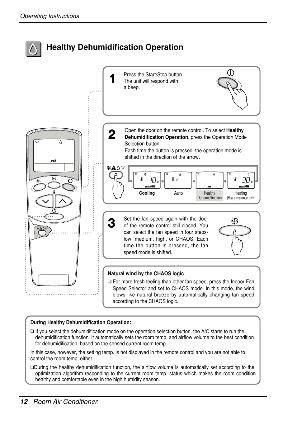 Healthy dehumidification operation | Beko LG-BKE 6450 D User Manual | Page 12 / 23