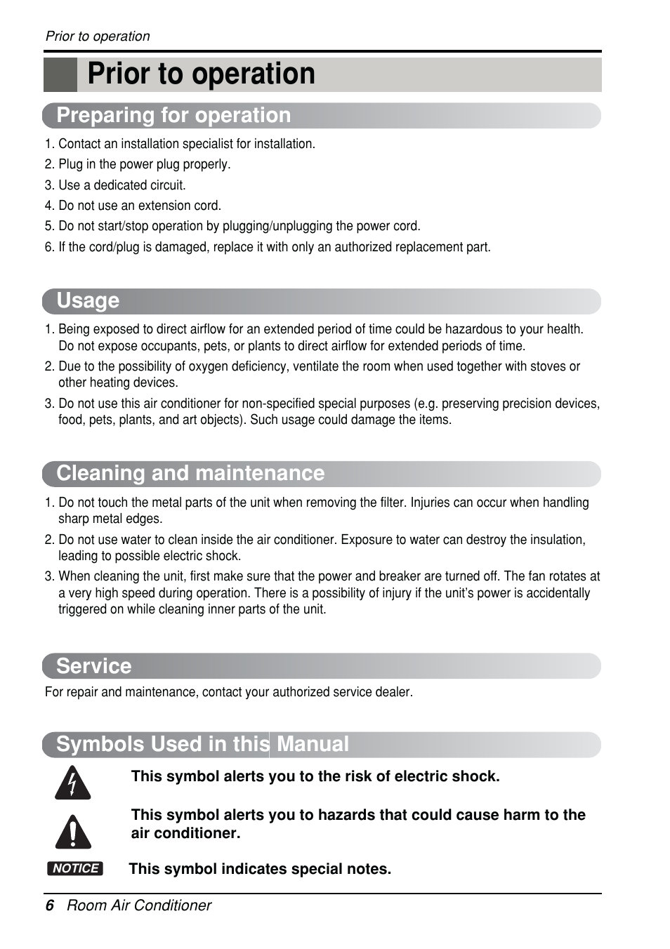 Prior to operation | Beko LG-BKE 6450 D User Manual | Page 6 / 23