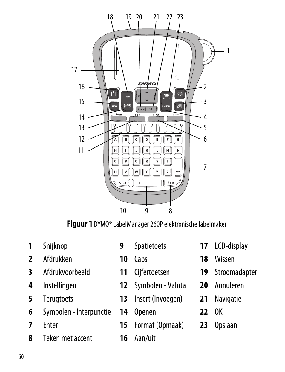Dymo LabelManager 260P User Manual | Page 60 / 114