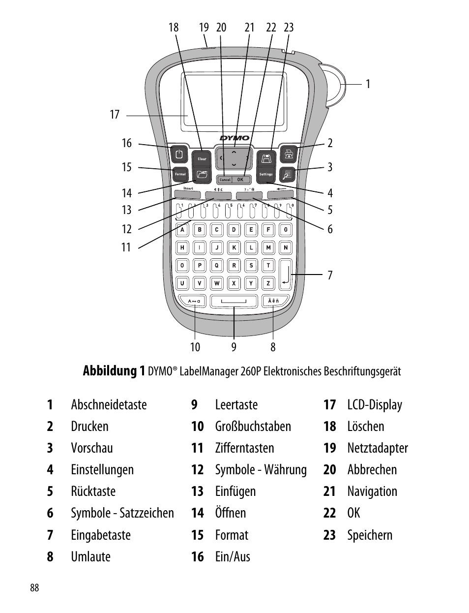 Dymo LabelManager 260P User Manual | Page 88 / 114