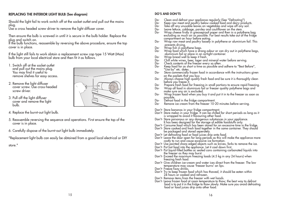 Beko FRIDGE / FREEZER TDA 735 User Manual | Page 9 / 11