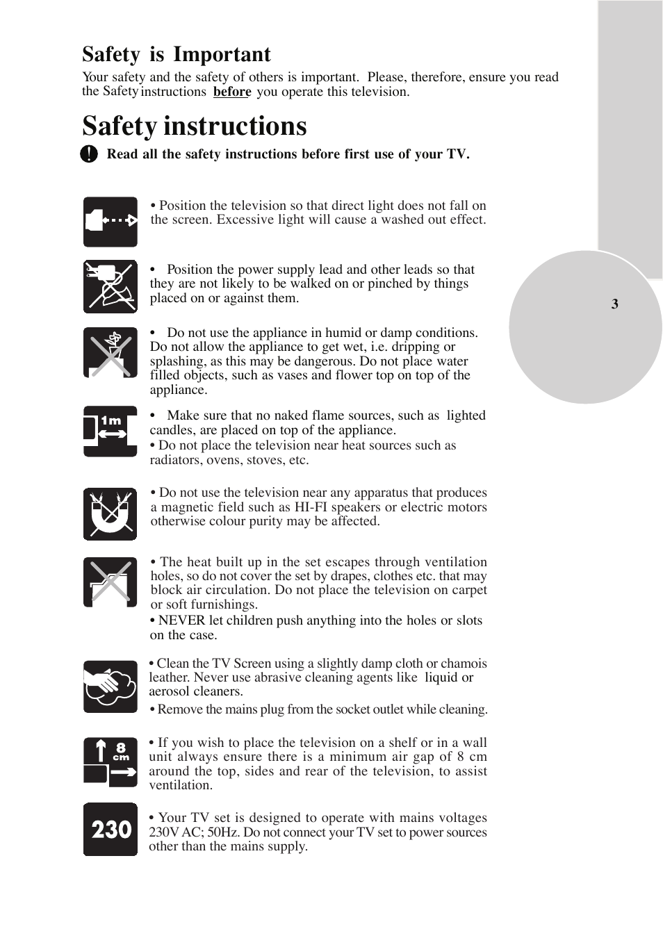 Safety instructions, Safety is important | Beko C7 User Manual | Page 4 / 30