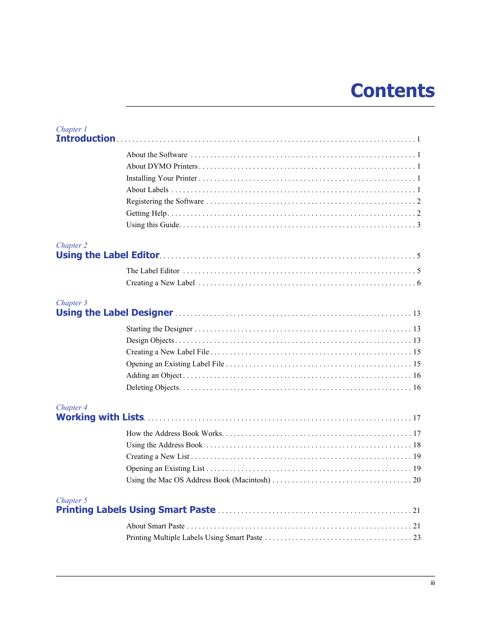 Dymo LabelWriter 400/400 Duo/400 Turbo/400 Twin Turbo User Manual | Page 3 / 64