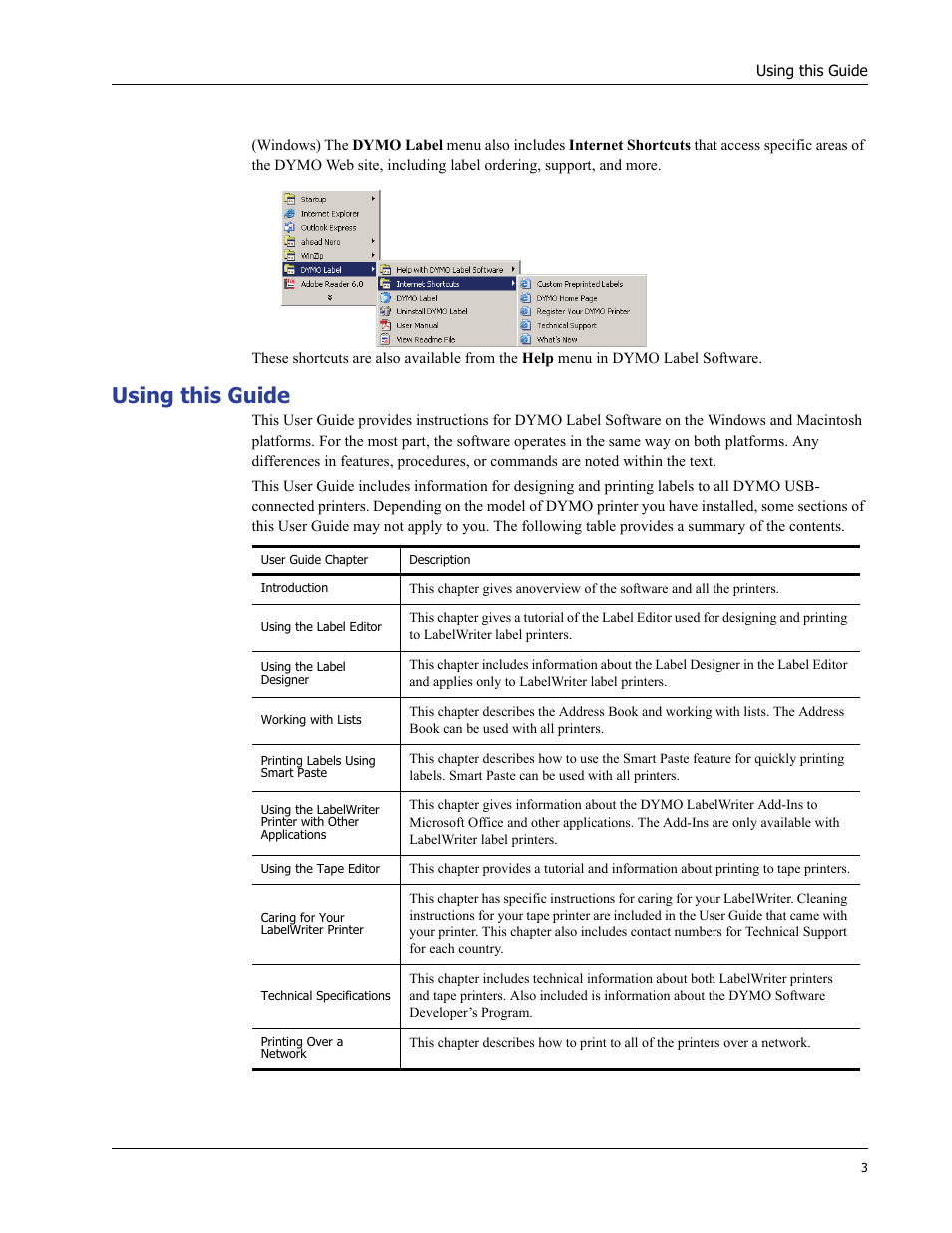 Using this guide | Dymo LabelWriter 400/400 Duo/400 Turbo/400 Twin Turbo User Manual | Page 7 / 64