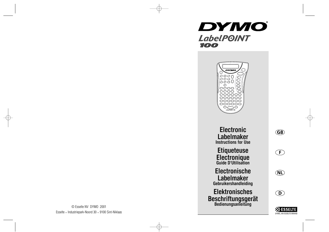 Dymo LabelPoint 100 User Manual | 18 pages