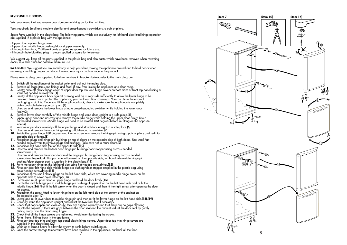 Beko CDA543F User Manual | Page 5 / 11