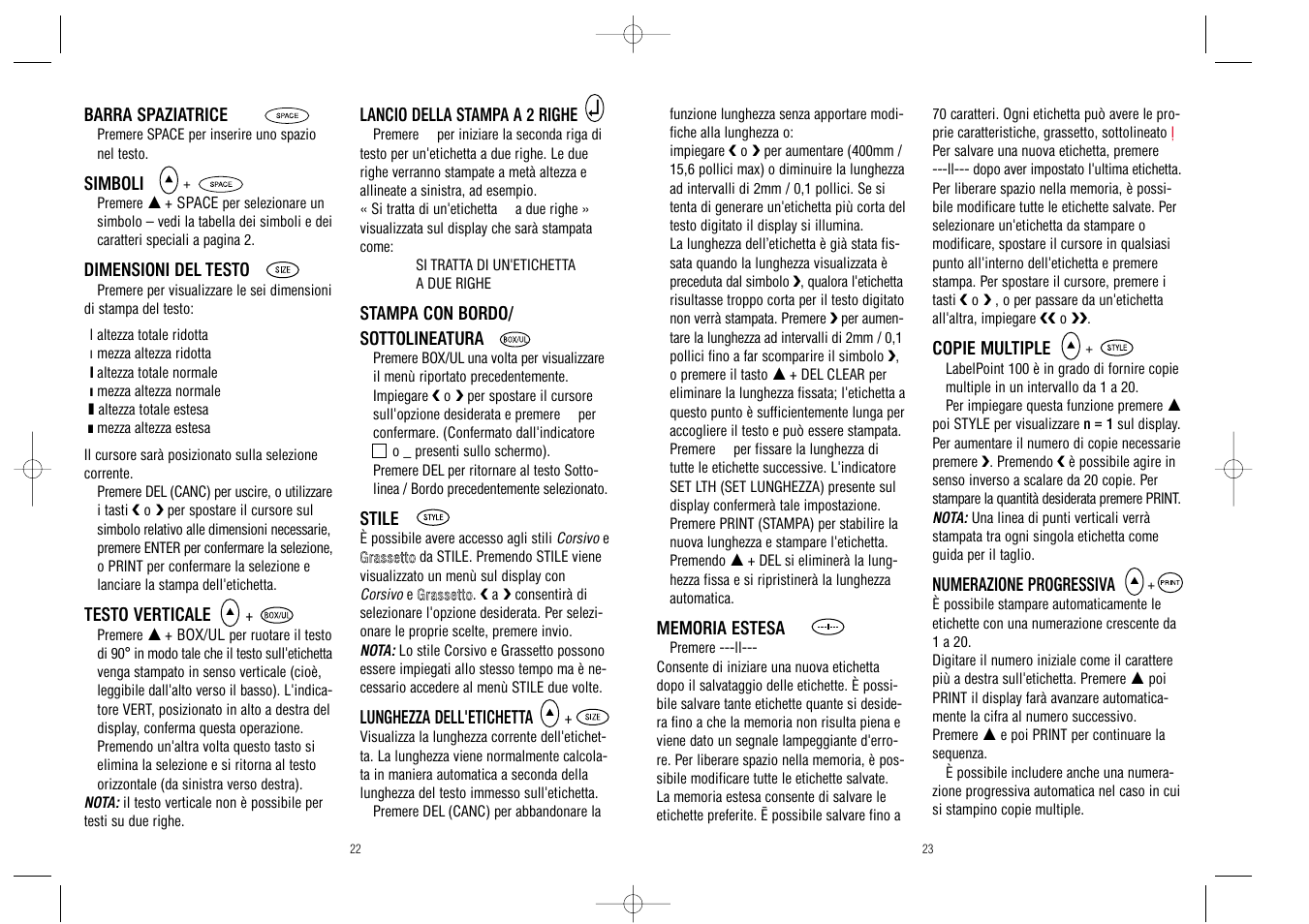 Dymo LabelPoint 100 User Manual | Page 12 / 26