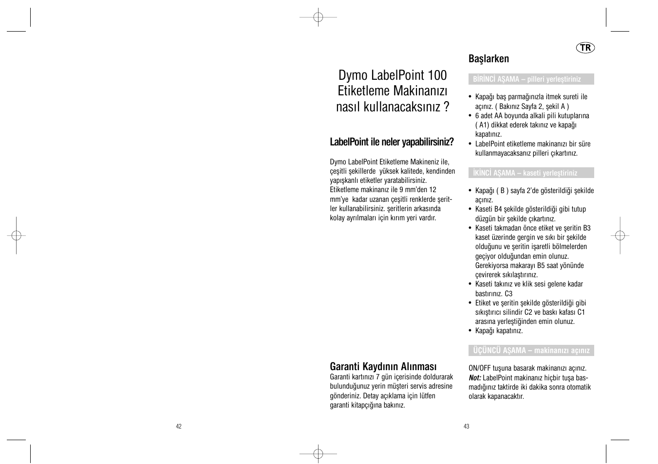 Dymo LabelPoint 100 User Manual | Page 22 / 26