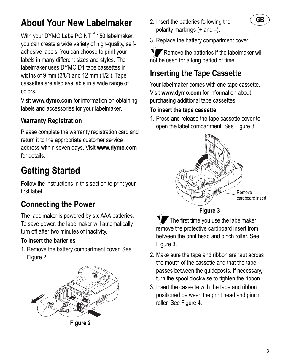 Dymo LabelPoint 150 User Manual | 10 pages