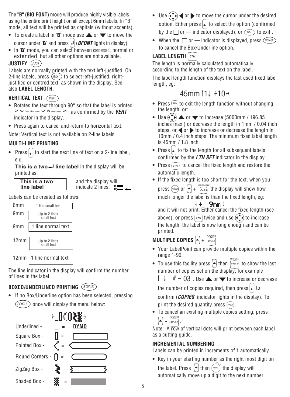 Dymo LabelPoint 200 User Manual | Page 4 / 7