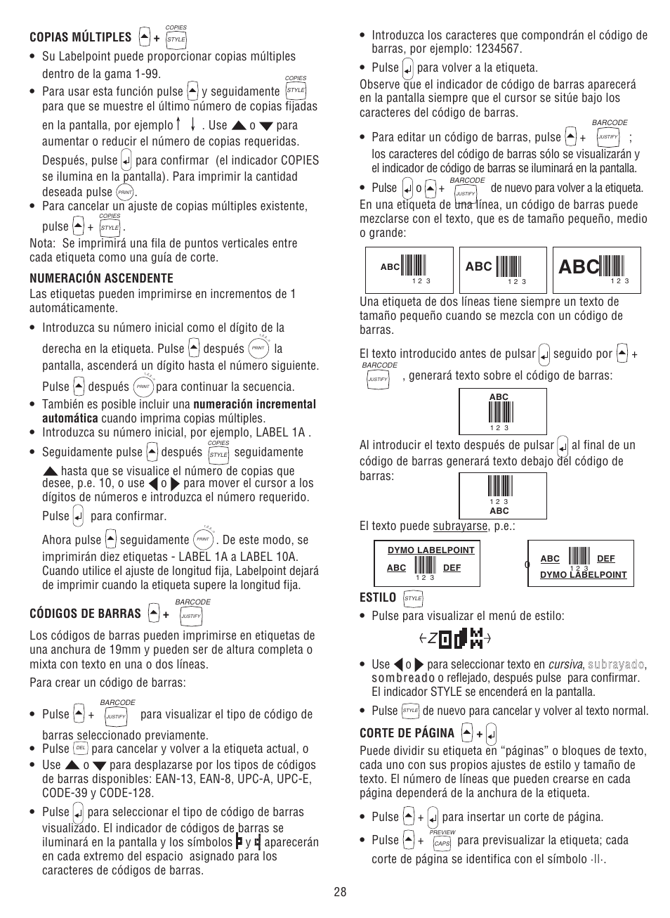 Dymo LabelPoint 300 User Manual | Page 10 / 12