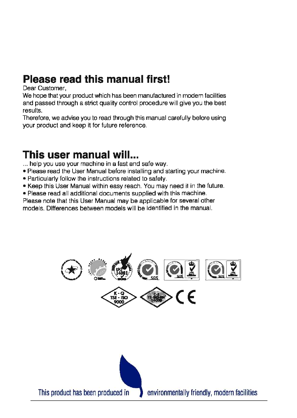 Please read this manual first, This user manual will | Beko BD-610 User Manual | Page 2 / 26
