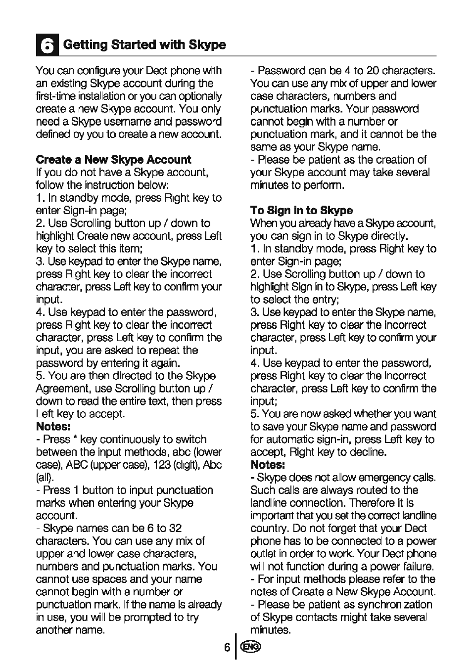 Getting started with skype | Beko BD-610 User Manual | Page 8 / 26